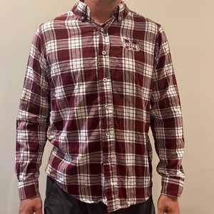Mississippi State, Long Sleeve, Plaid Shirt